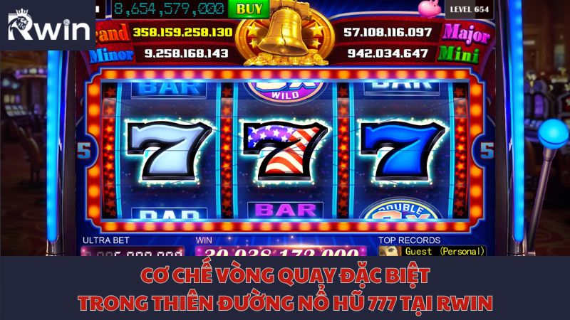 Special spin mechanism in the 777 jackpot paradise at JL14
