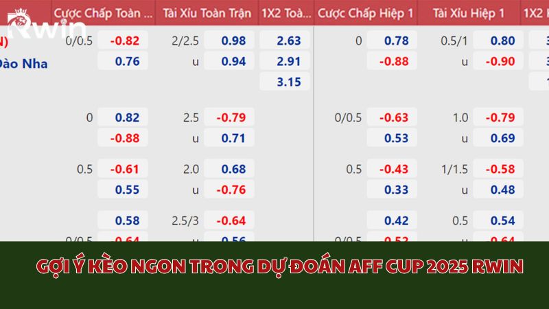 K&egrave;o ngon du doan AFF Cup 2025 tại JL14